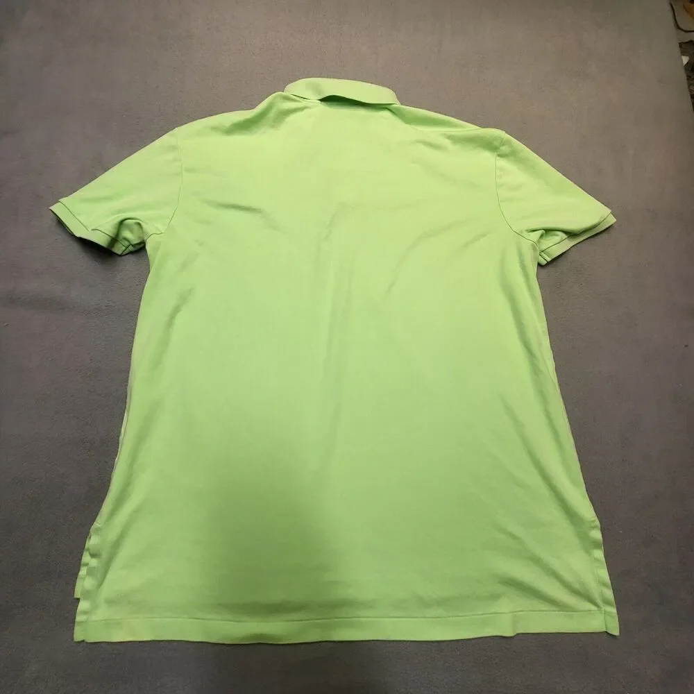 Polo Ralph Lauren Polo Shirt Mens XL Green Short Sleeve Pima Flesh Pony